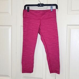 Lululemon Pink and Purple Cropped Leggings Size 6